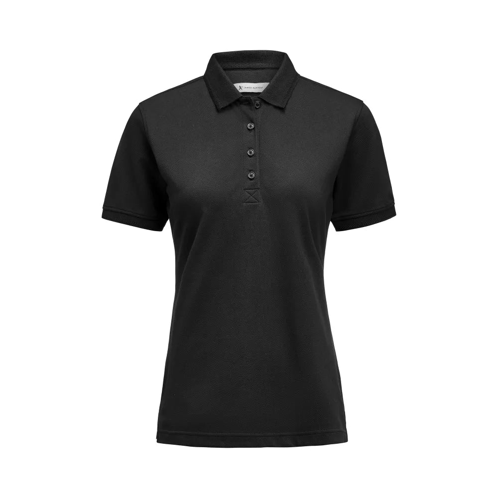 James Harvest Supreme Stretch Polo Woman Zwart