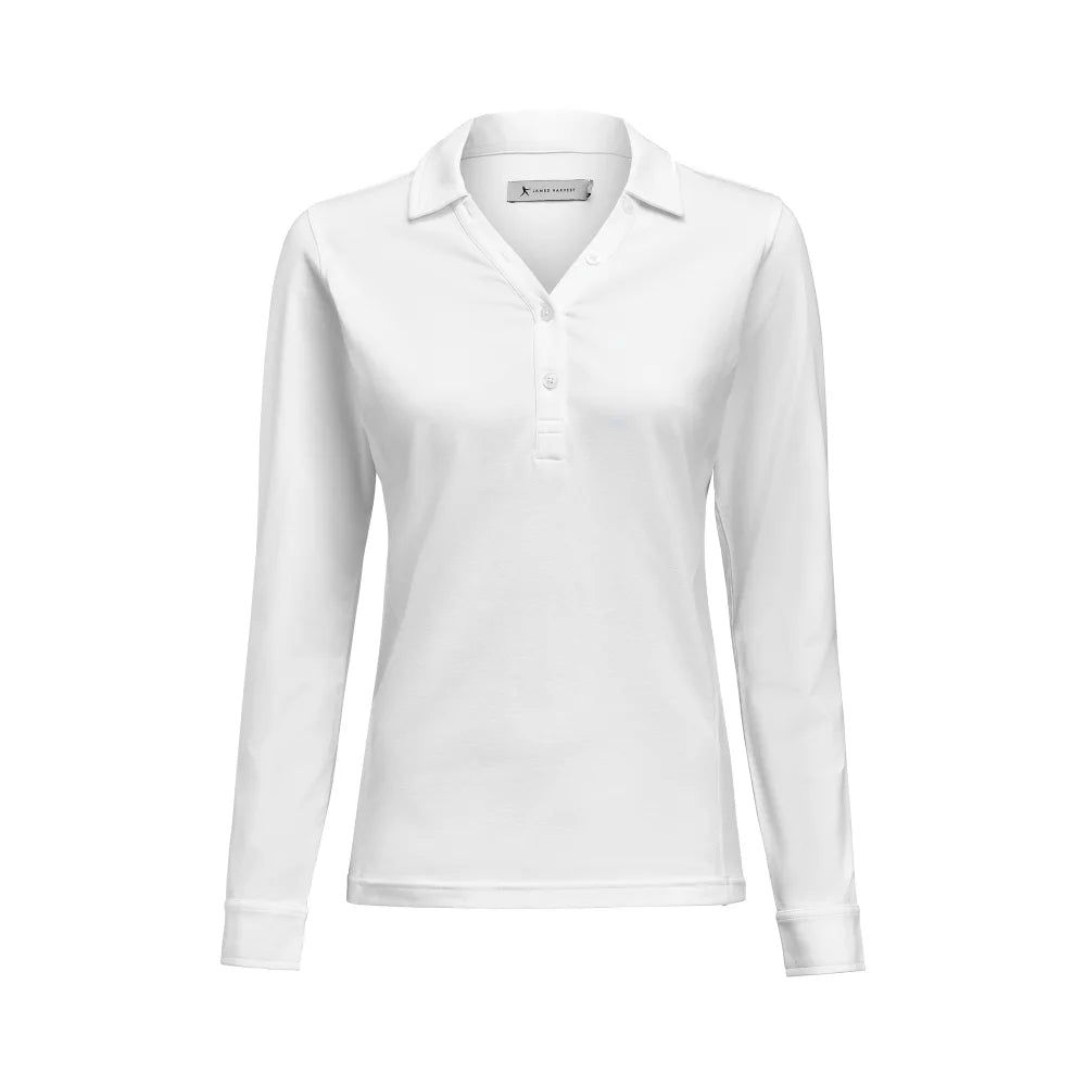 James Harvest American Supreme Polo LS Dames Wit