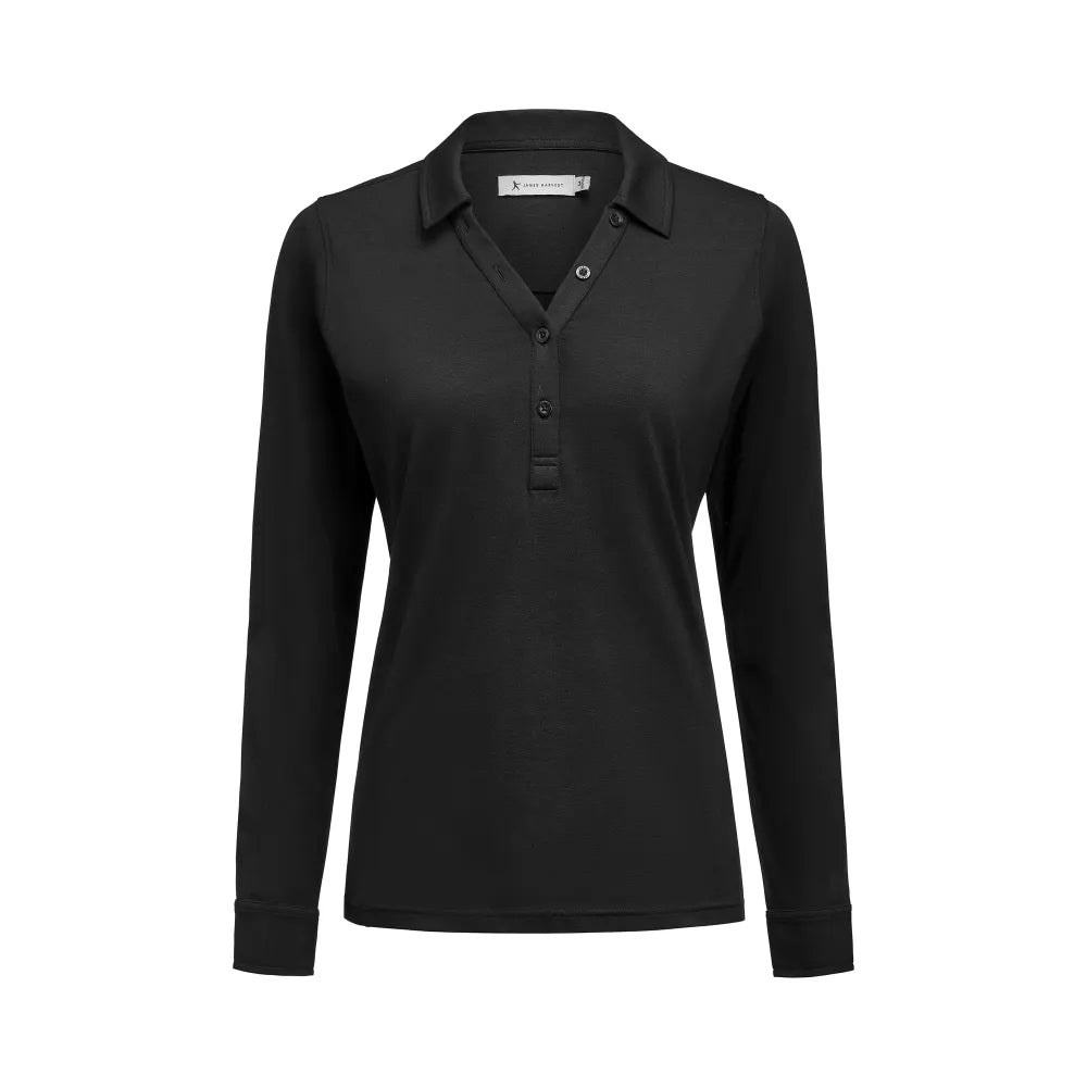 James Harvest American Supreme Polo LS Dames Zwart