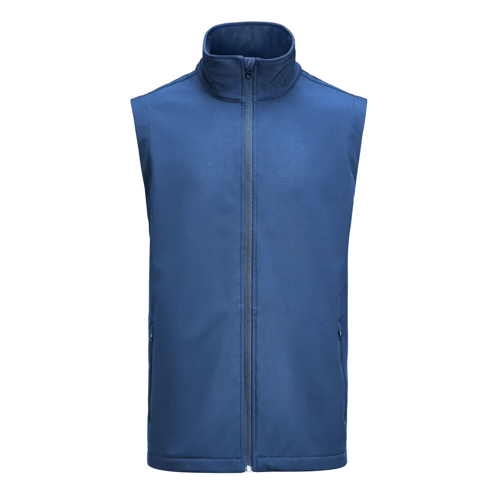 James Harvest Valley Vest Bodywarmer Heren Blauw
