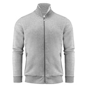 James Harvest Melville Heights Sweater Volledige Rits Heren Grijs Mêlée