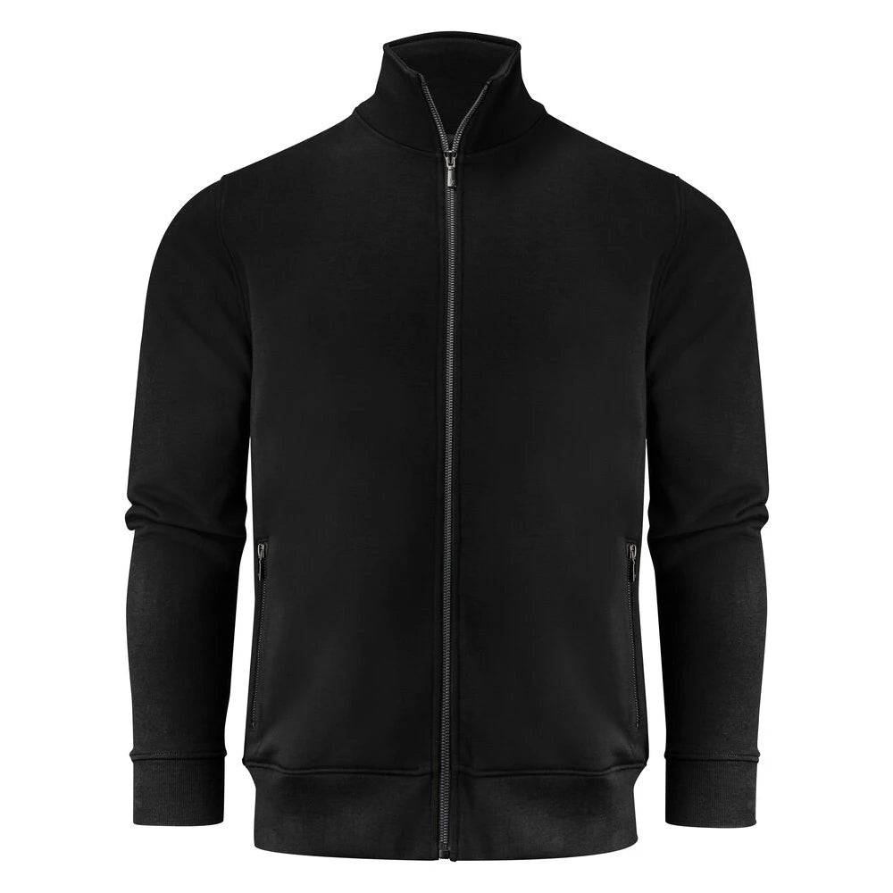 James Harvest Melville Heights Sweater Volledige Rits Heren Zwart