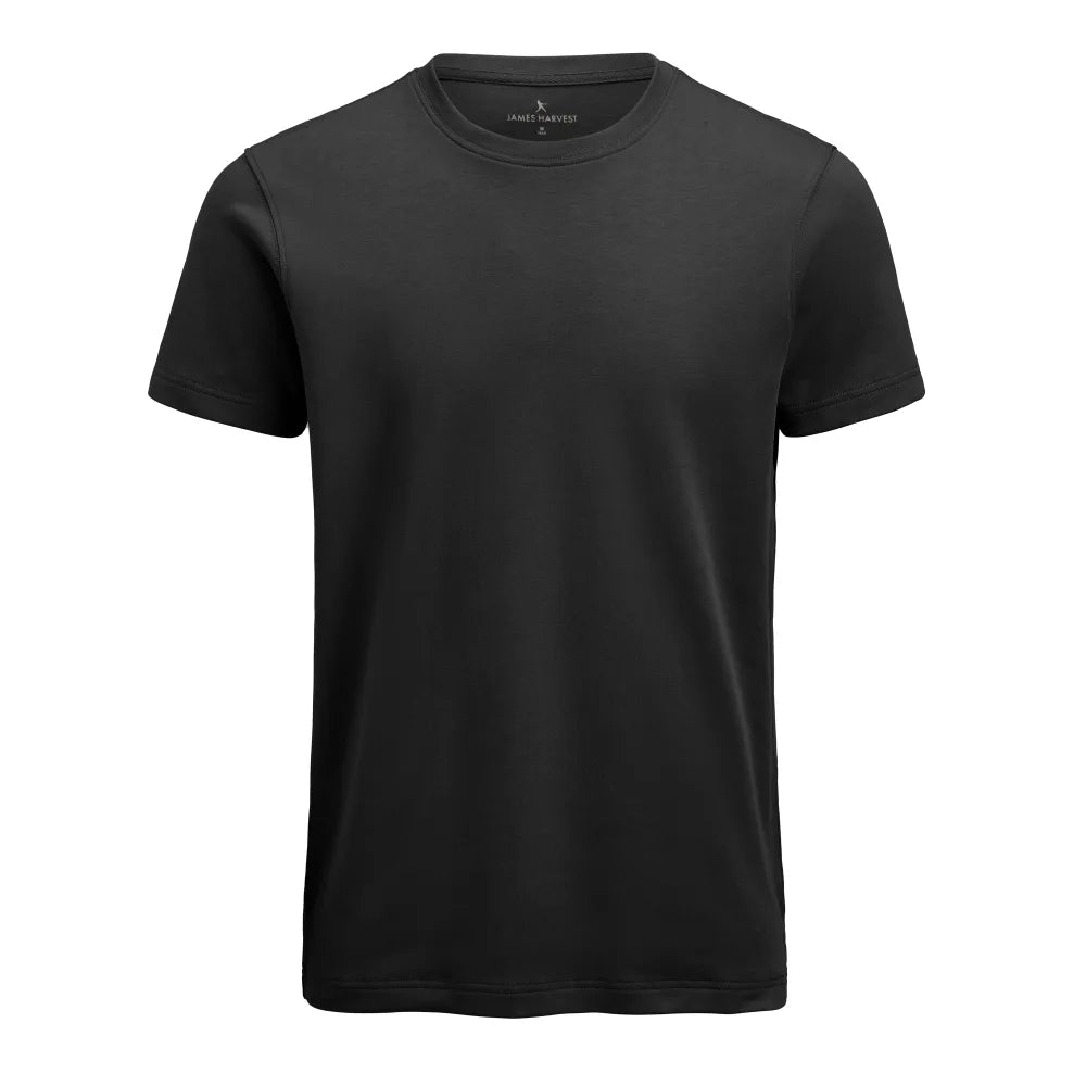 James Harvest Scarsdale T-Shirt T-Shirt Heren Zwart