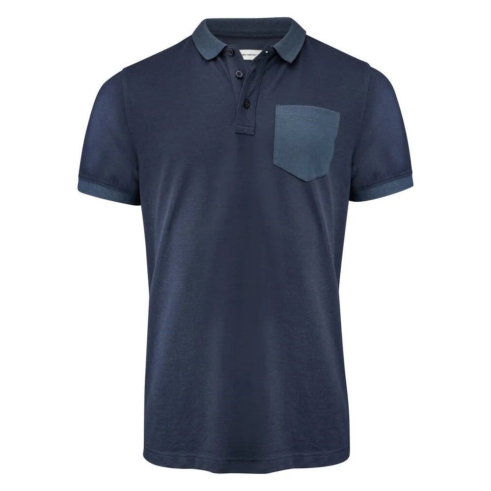 James Harvest Pinedale Polo Pique Heren Marine