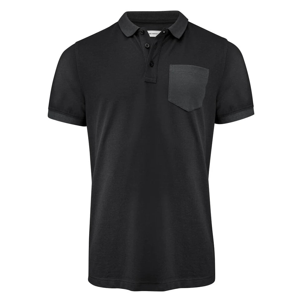 James Harvest Pinedale Polo Pique Heren Zwart