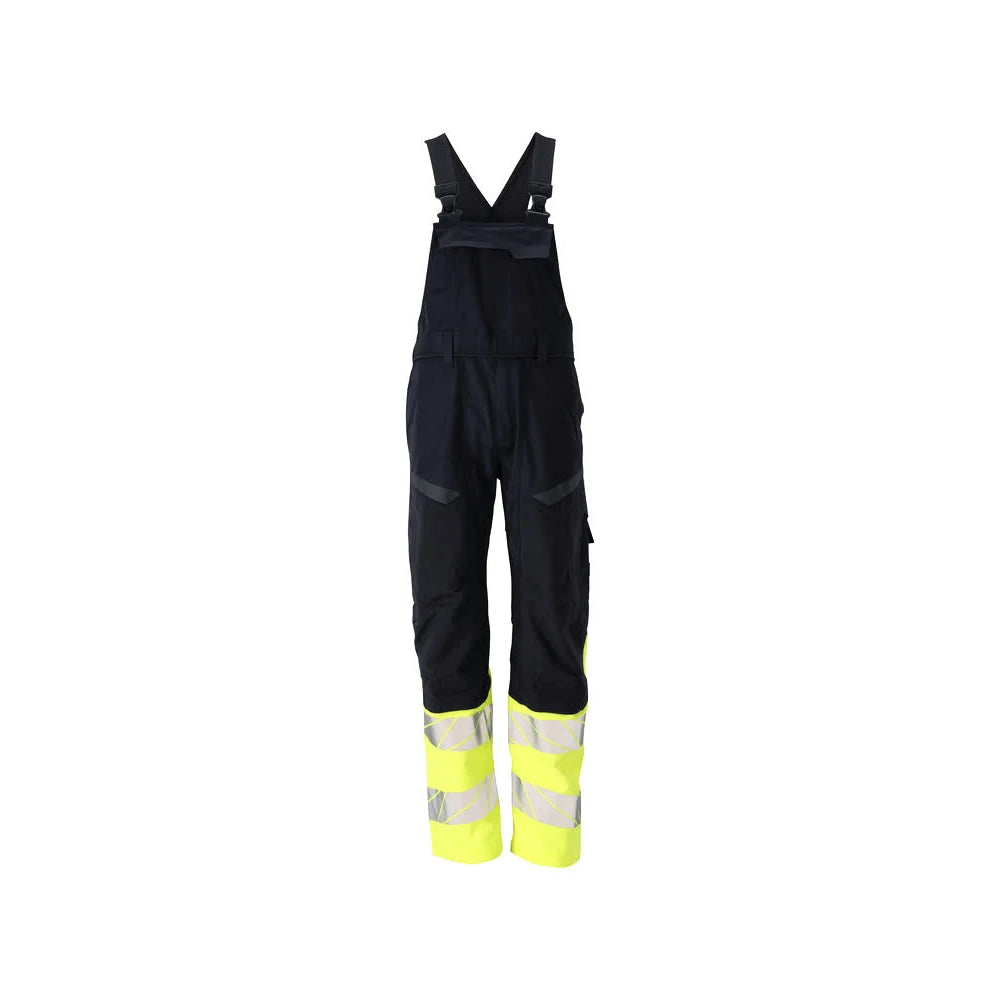 Mascot 21469-281 Amerikaanse Overall Met Kniezakken Donkermarine High Vis Geel