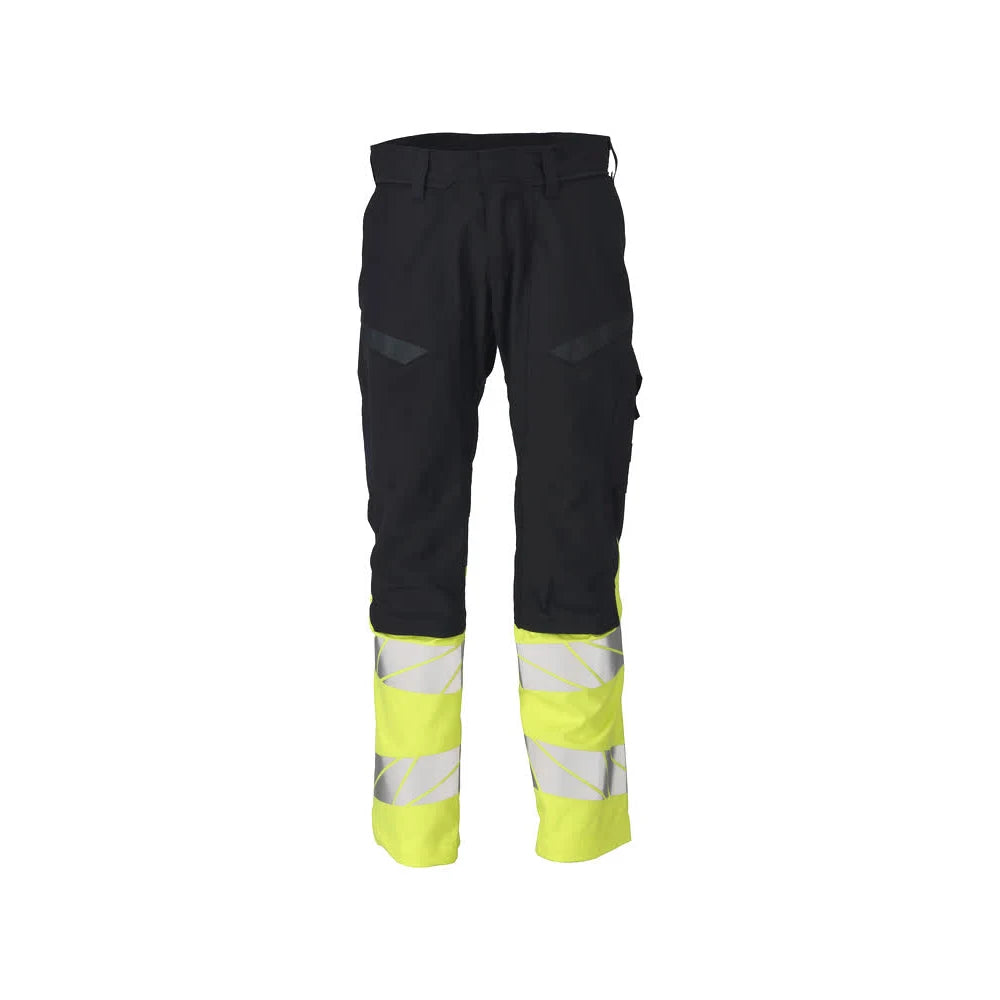 Mascot 21479-281 Broek Met Kniezakken Donkermarine High Vis Geel