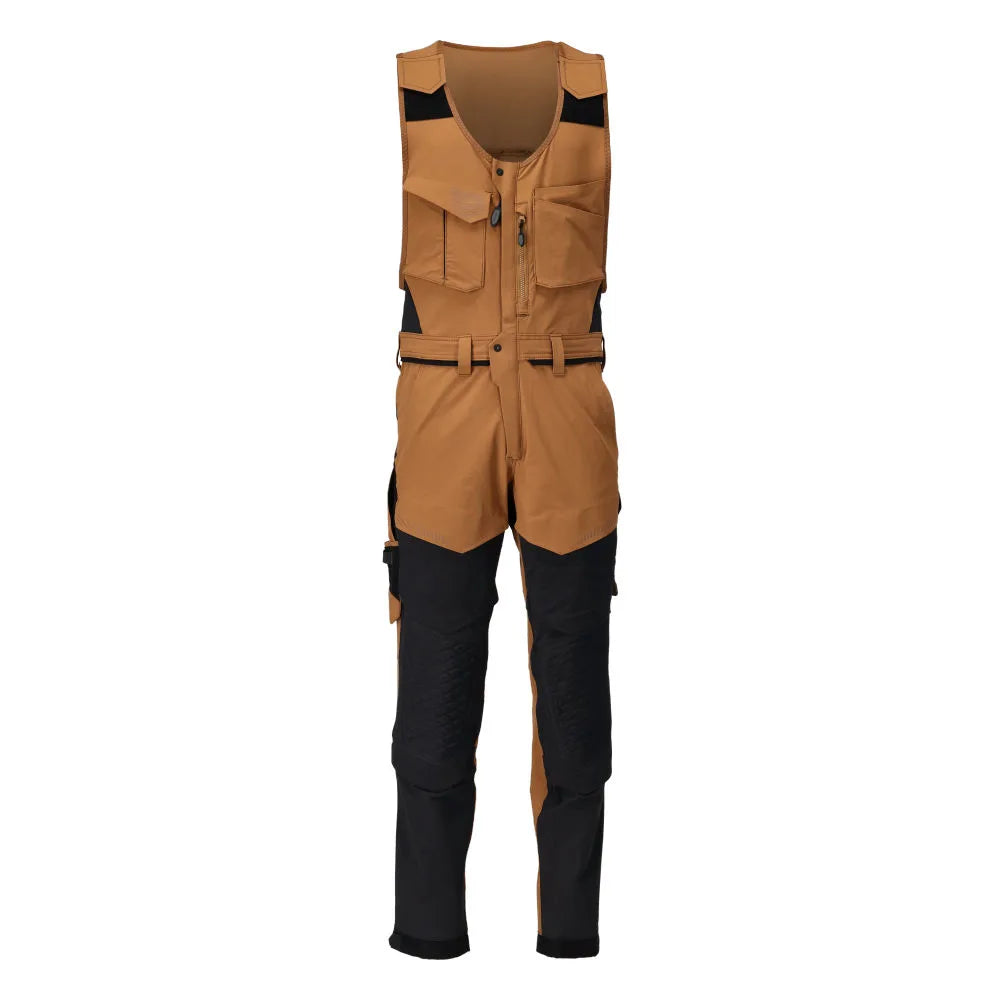 Mascot 22069-311 Bodybroek Met Kniezakken Notenbruin Zwart