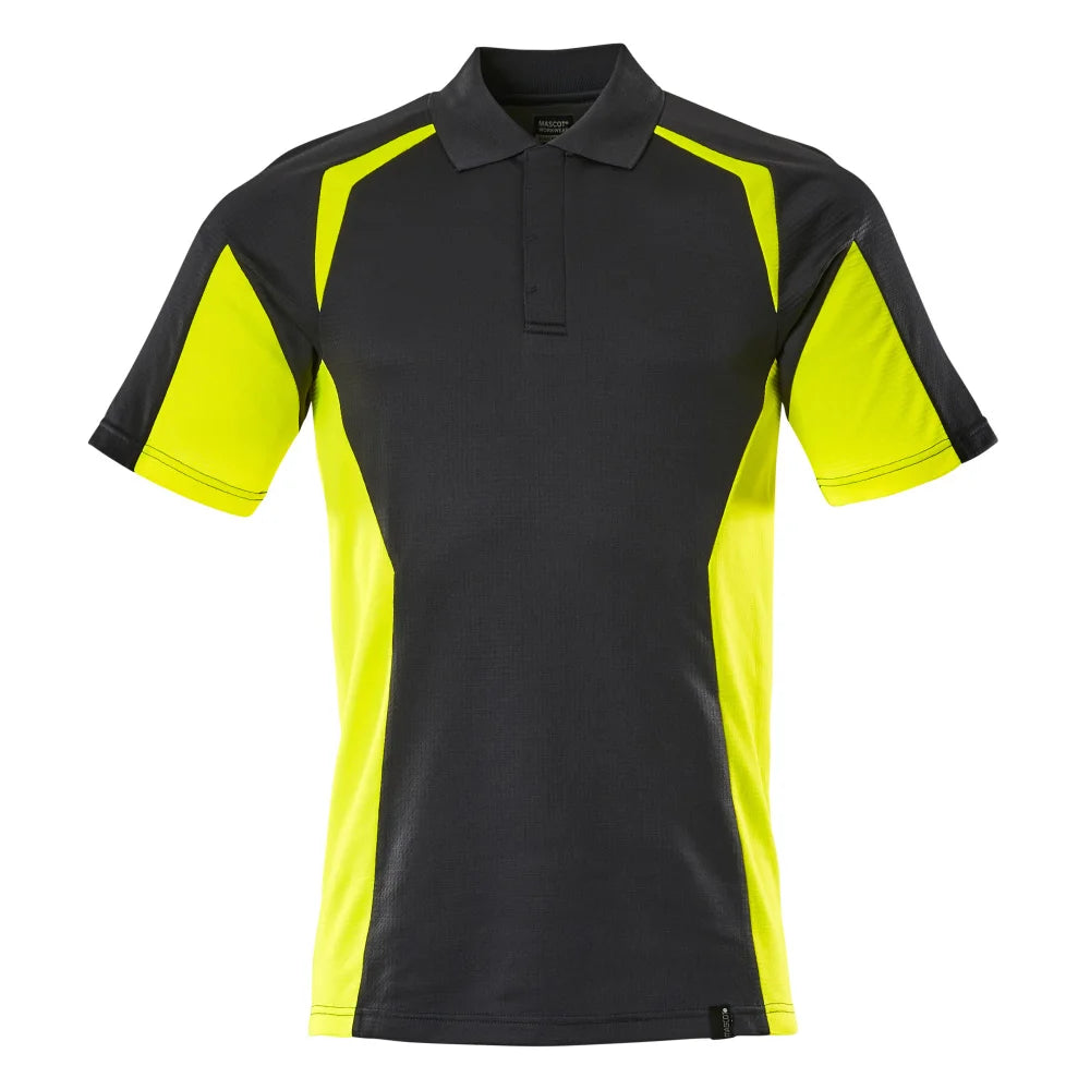 Mascot 22083-771 Poloshirt Zwart High Vis Geel