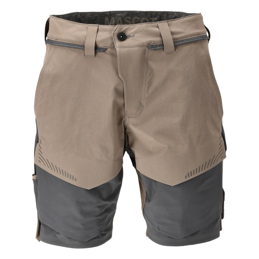 Mascot 22149-605 Shorts Donkerzand Steengrijs