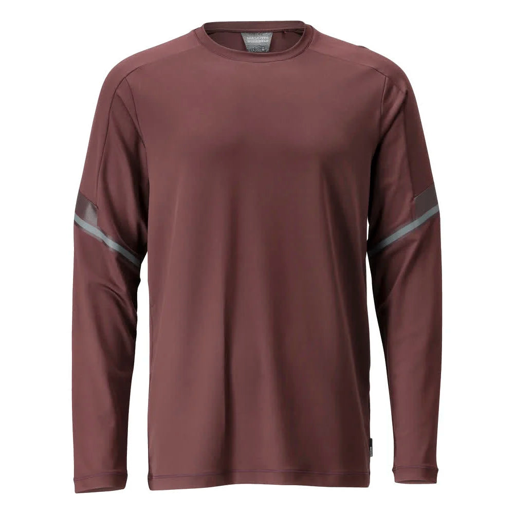 Mascot 22281-461 T-Shirt Met Lange Mouwen Bordeaux