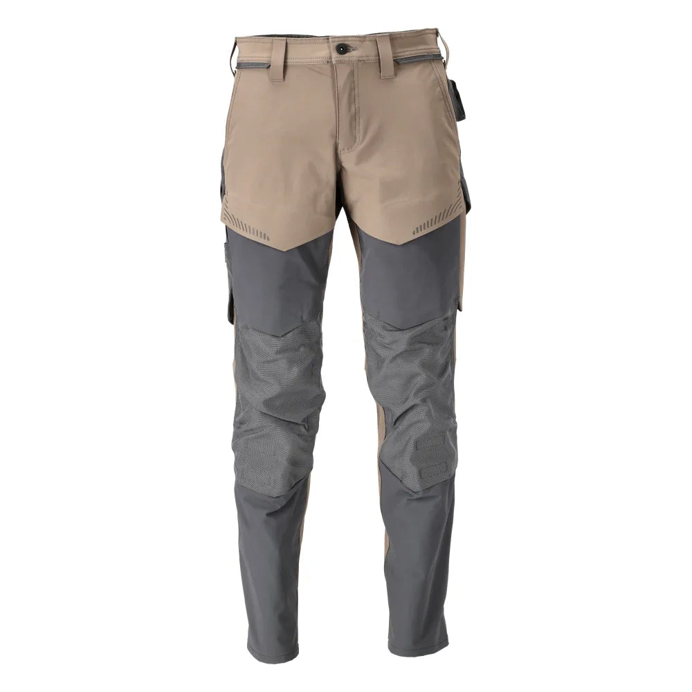 Mascot 22379-311 Broek Met Kniezakken Donkerzand Steengrijs