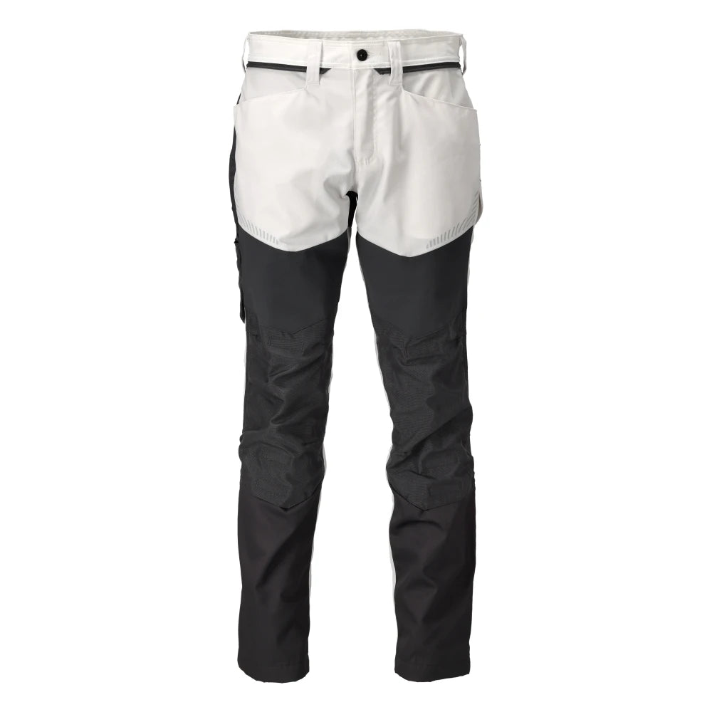 Mascot 22479-230 Broek Met Kniezakken Wit Steengrijs