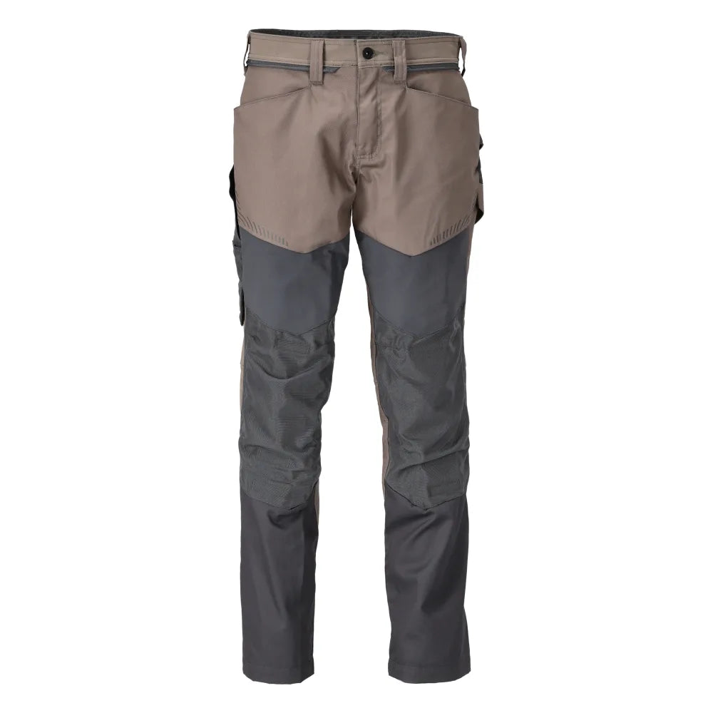 Mascot 22479-230 Broek Met Kniezakken Donkerzand Steengrijs