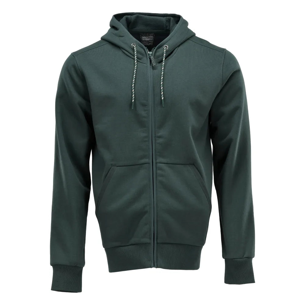 Mascot 22486-378 Capuchontrui Met Rits Bosgroen