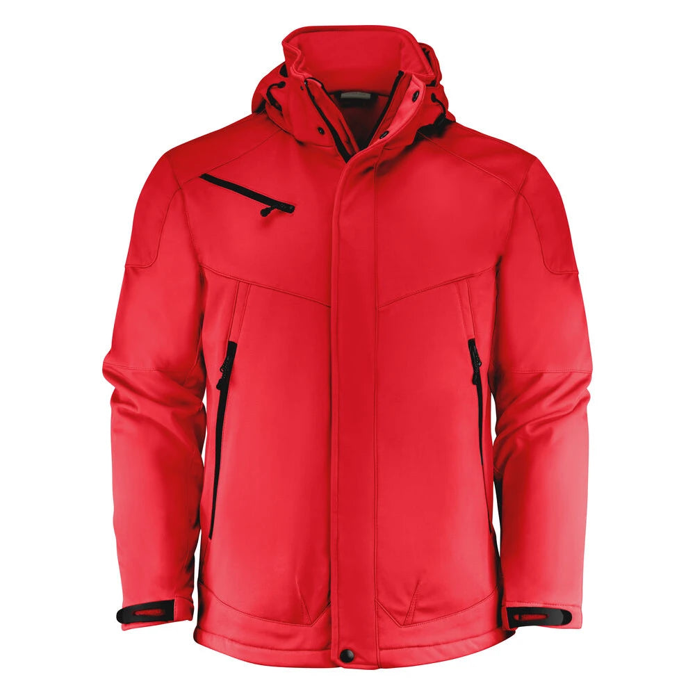 Printer Skeleton Softshell Jas Heren Rood