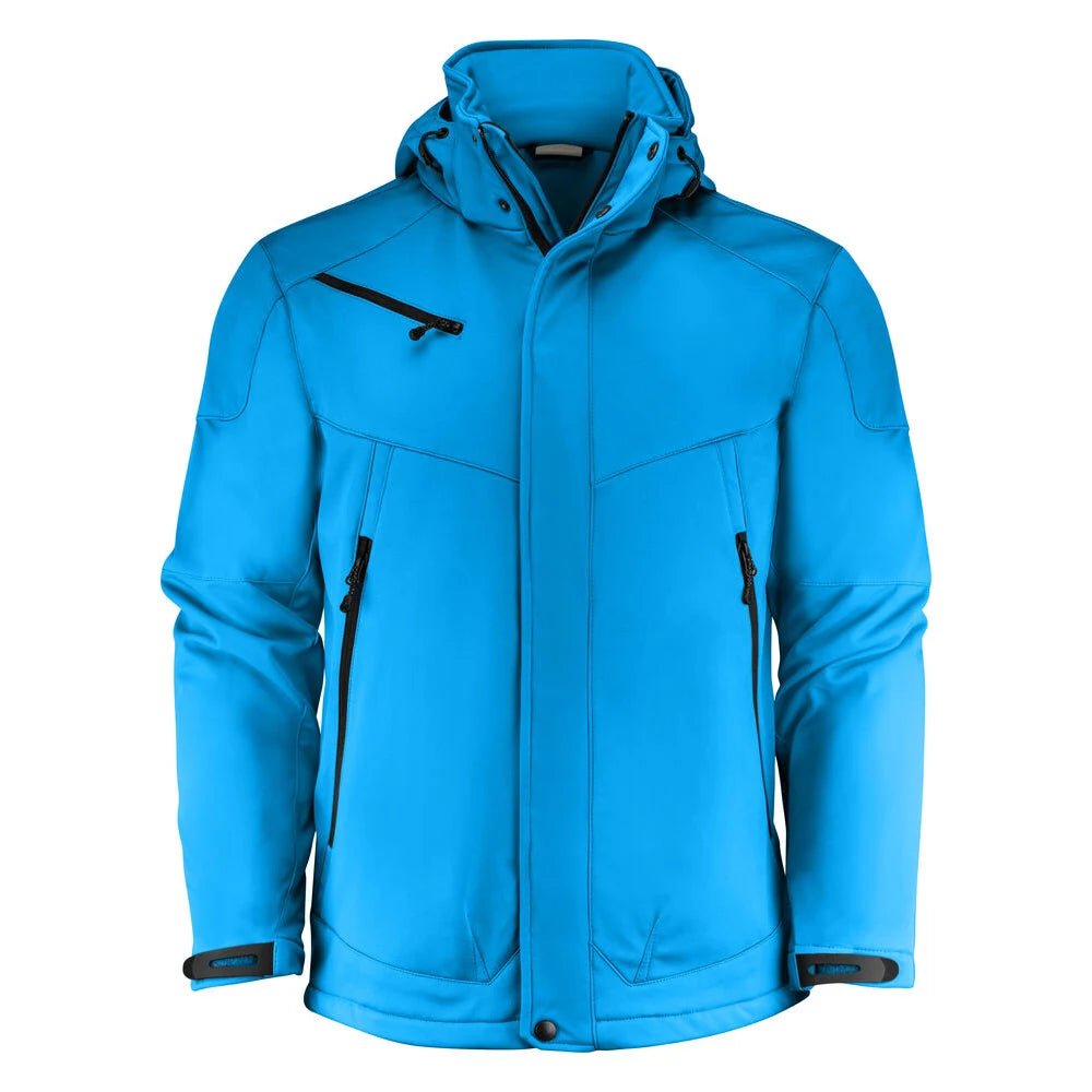 Printer Skeleton Softshell Jas Heren Oceaan Blauw