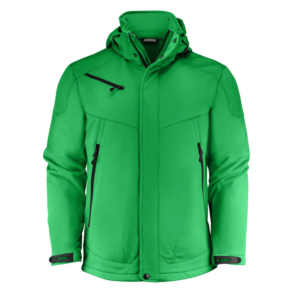 Printer Skeleton Softshell Jas Heren Frisgroen