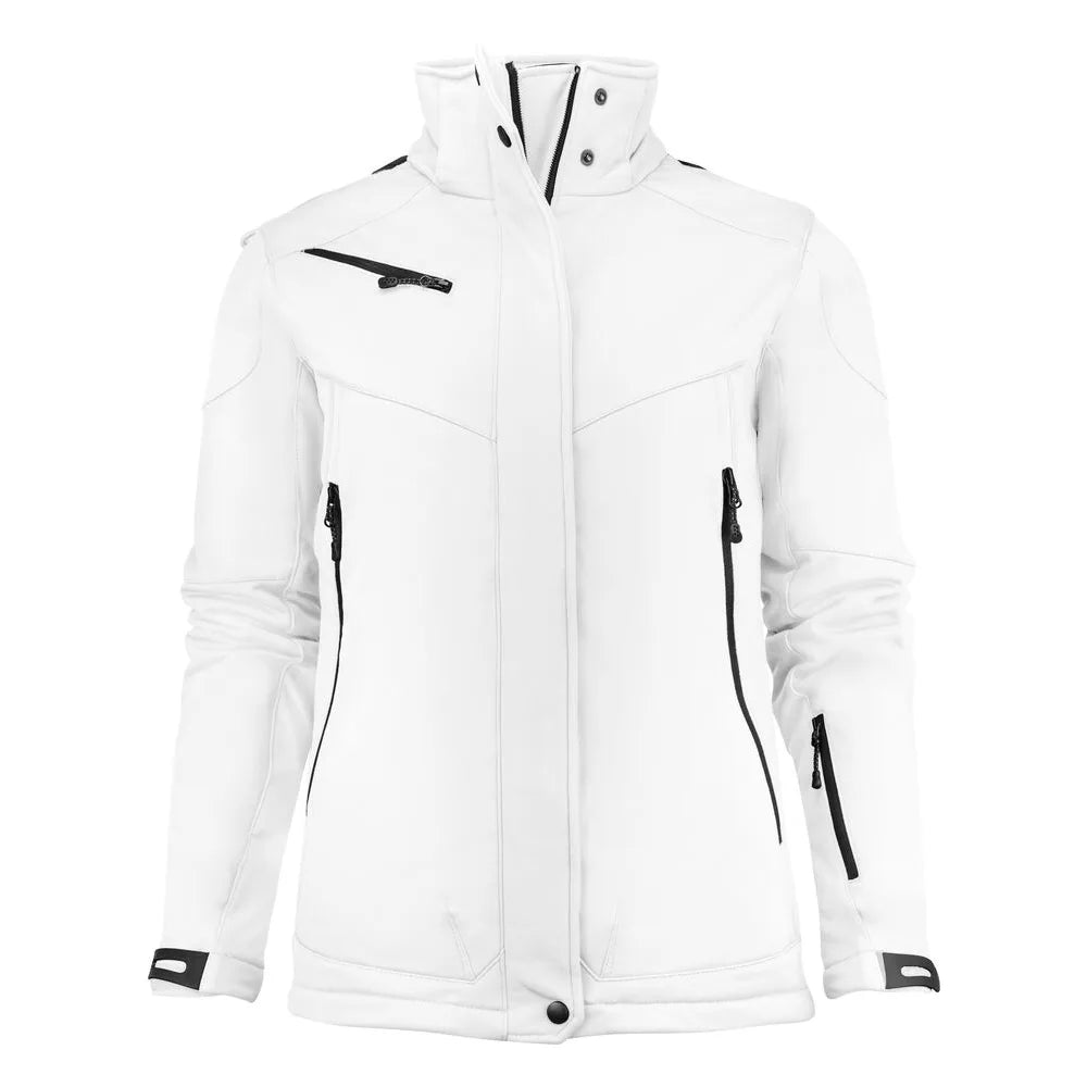 Printer Skeleton Softshell Jas Dames Wit