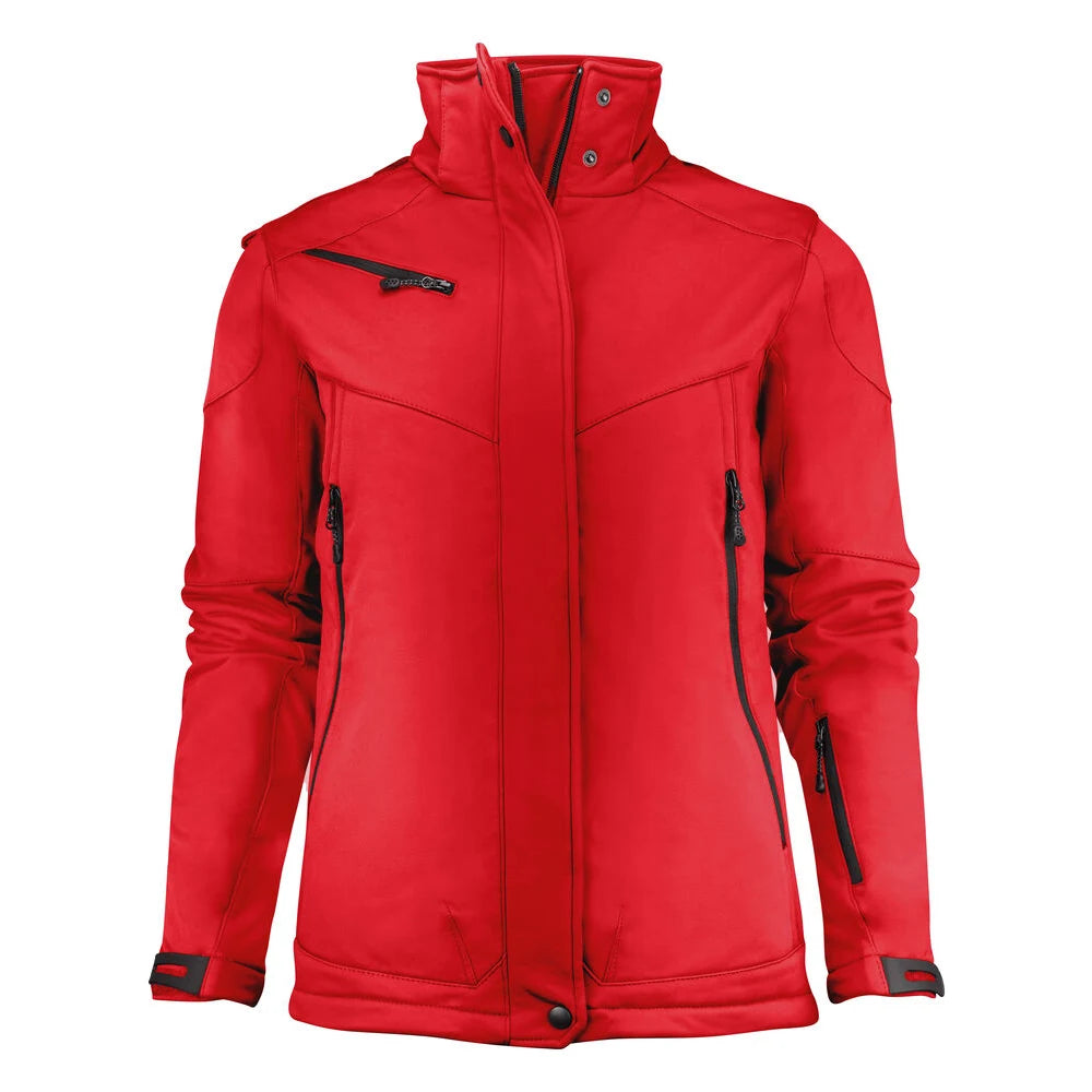 Printer Skeleton Softshell Jas Dames Rood