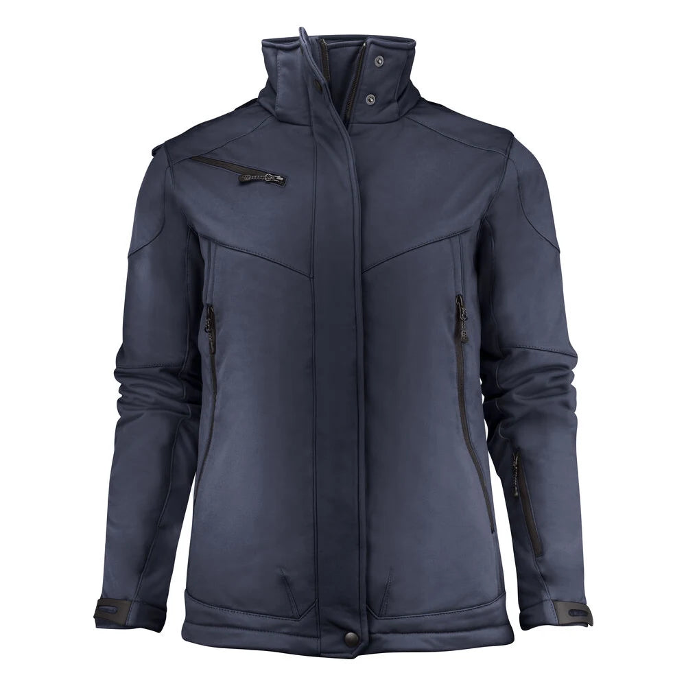 Printer Skeleton Softshell Jas Dames Marine