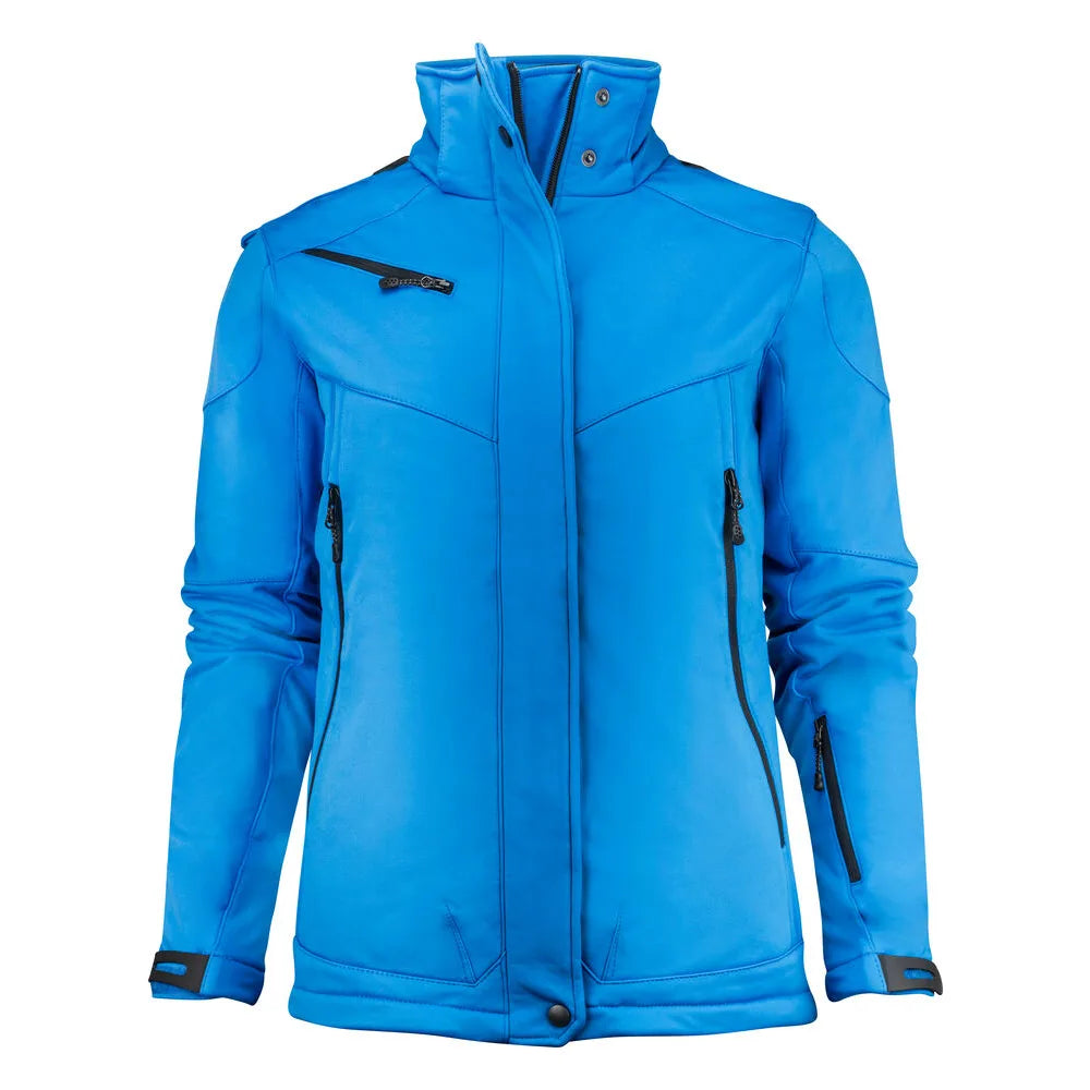 Printer Skeleton Softshell Jas Dames Oceaan Blauw
