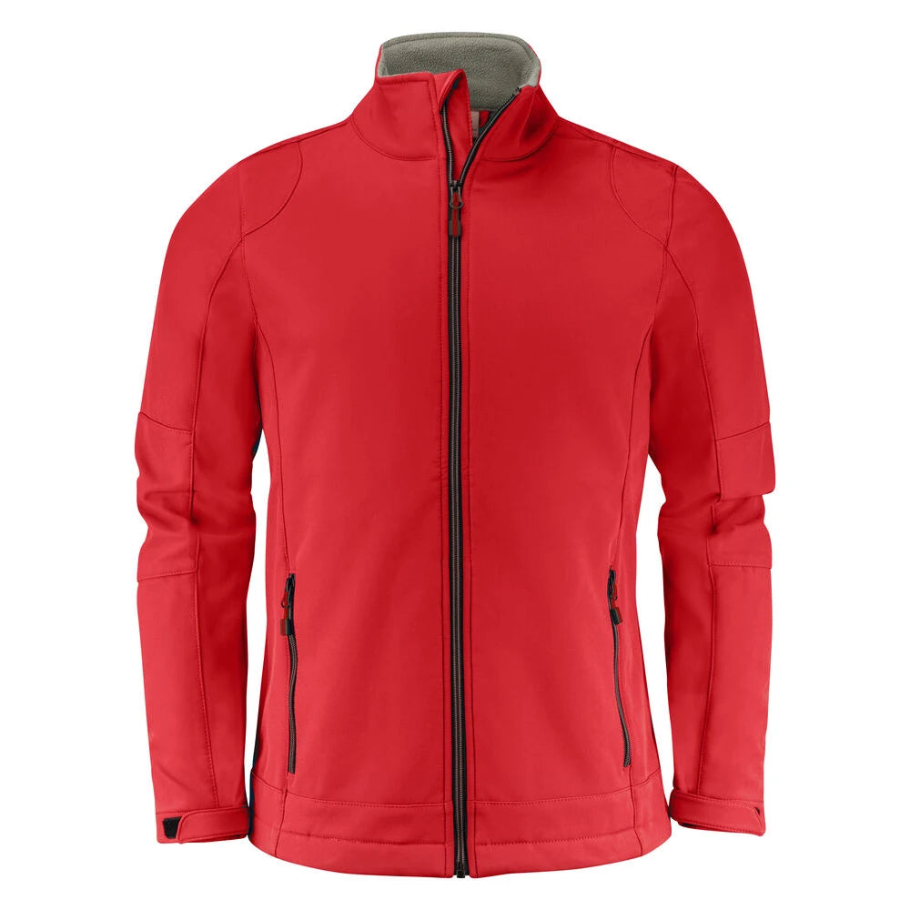 Printer Trial Softshell Jas Heren Rood