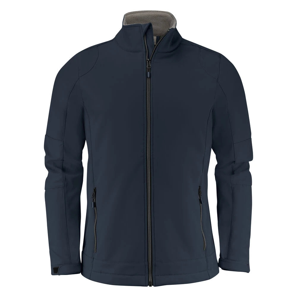 Printer Trial Softshell Jas Heren Donker Marine