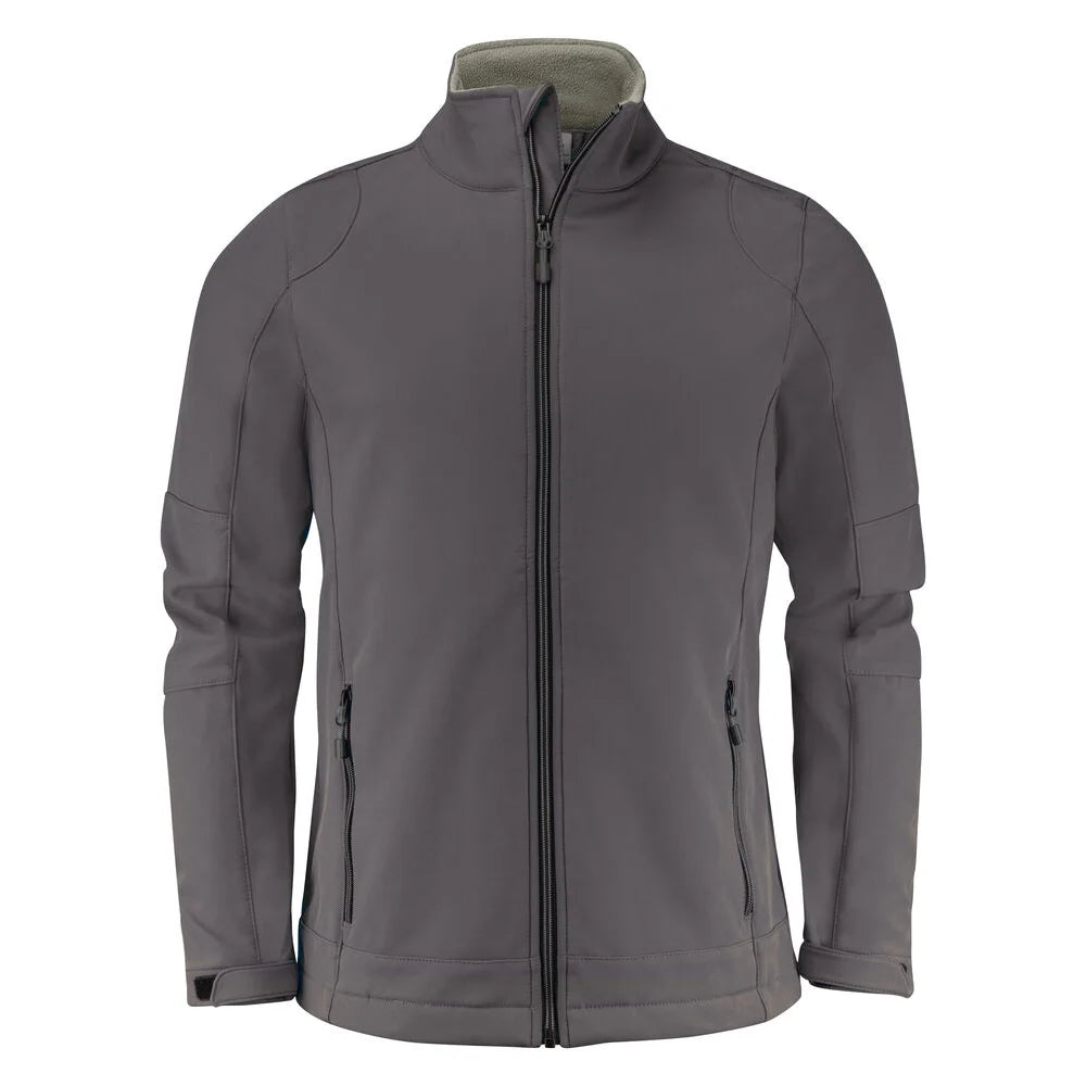 Printer Trial Softshell Jas Heren Staalgrijs