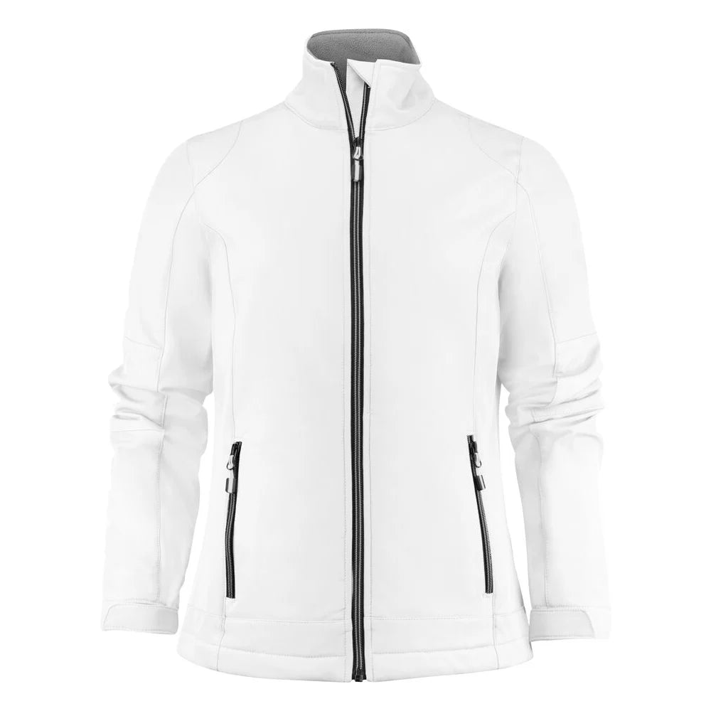 Printer Trial Softshell Jas Dames Wit