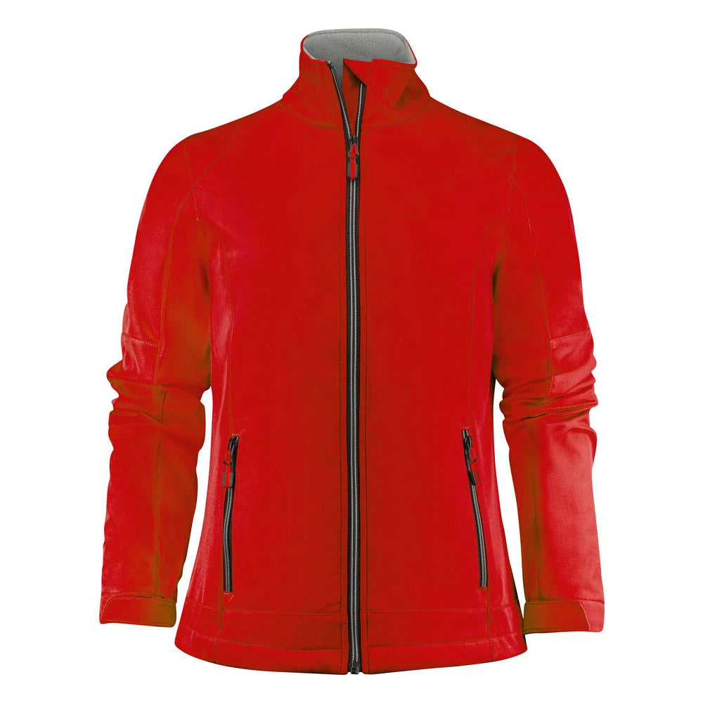 Printer Trial Softshell Jas Dames Rood
