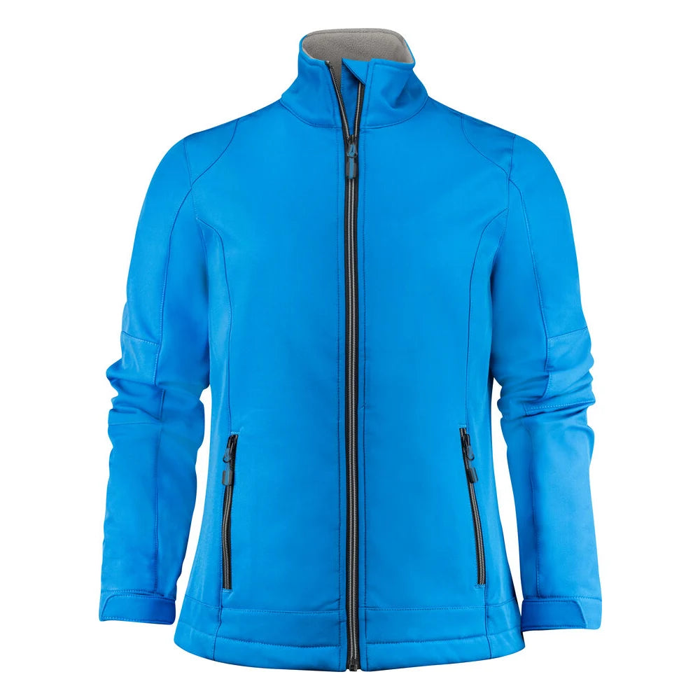 Printer Trial Softshell Jas Dames Oceaan Blauw