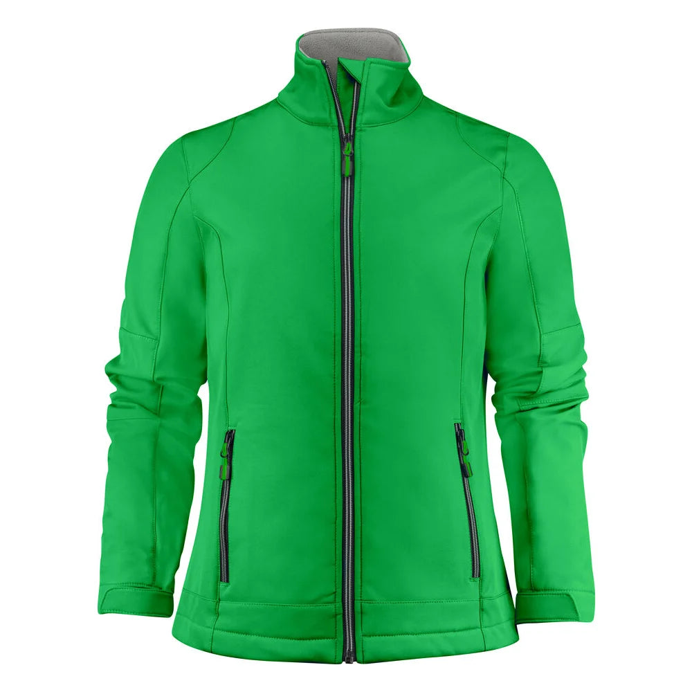 Printer Trial Softshell Jas Dames Frisgroen