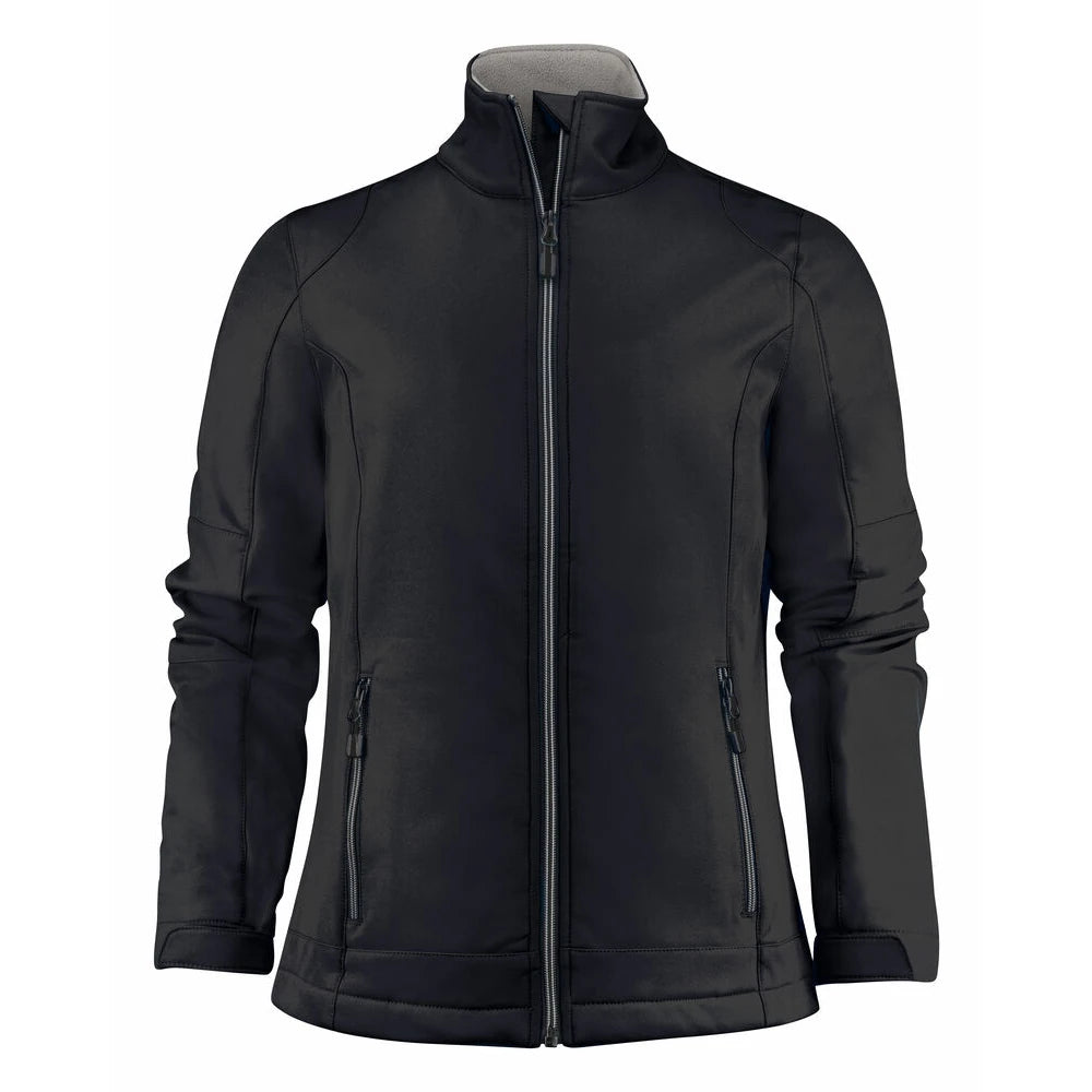 Printer Trial Softshell Jas Dames Zwart
