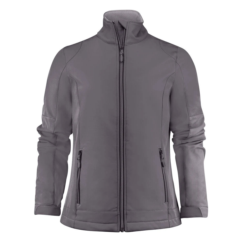Printer Trial Softshell Jas Dames Staalgrijs