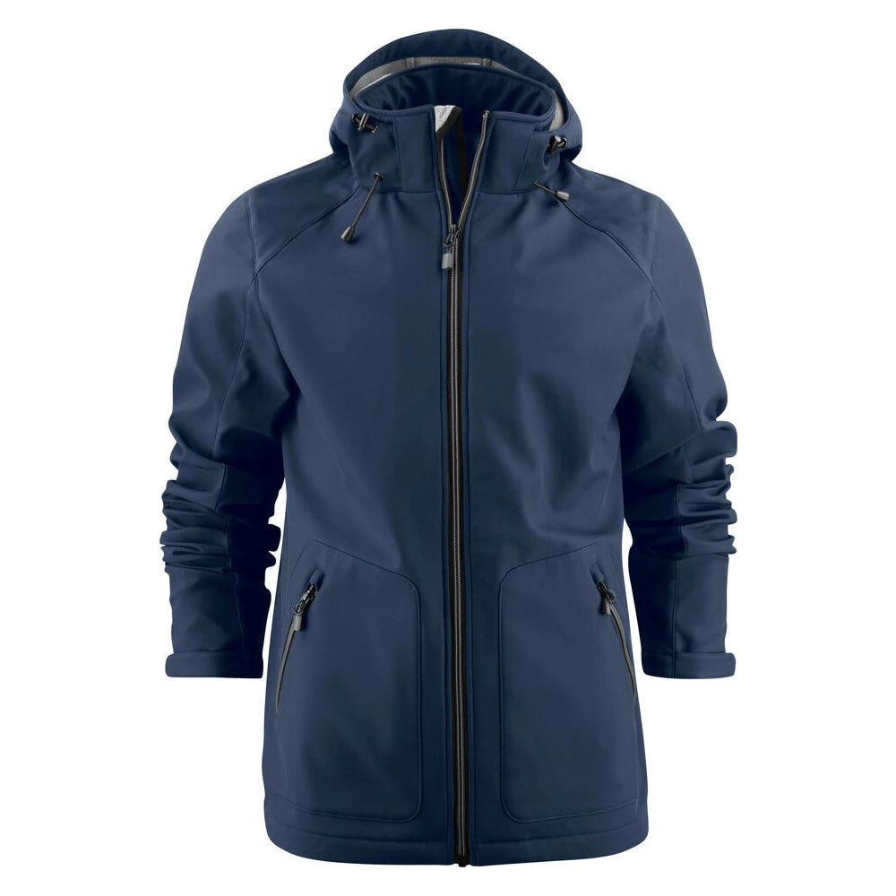 Printer Karting Softshell Jas Heren Marine