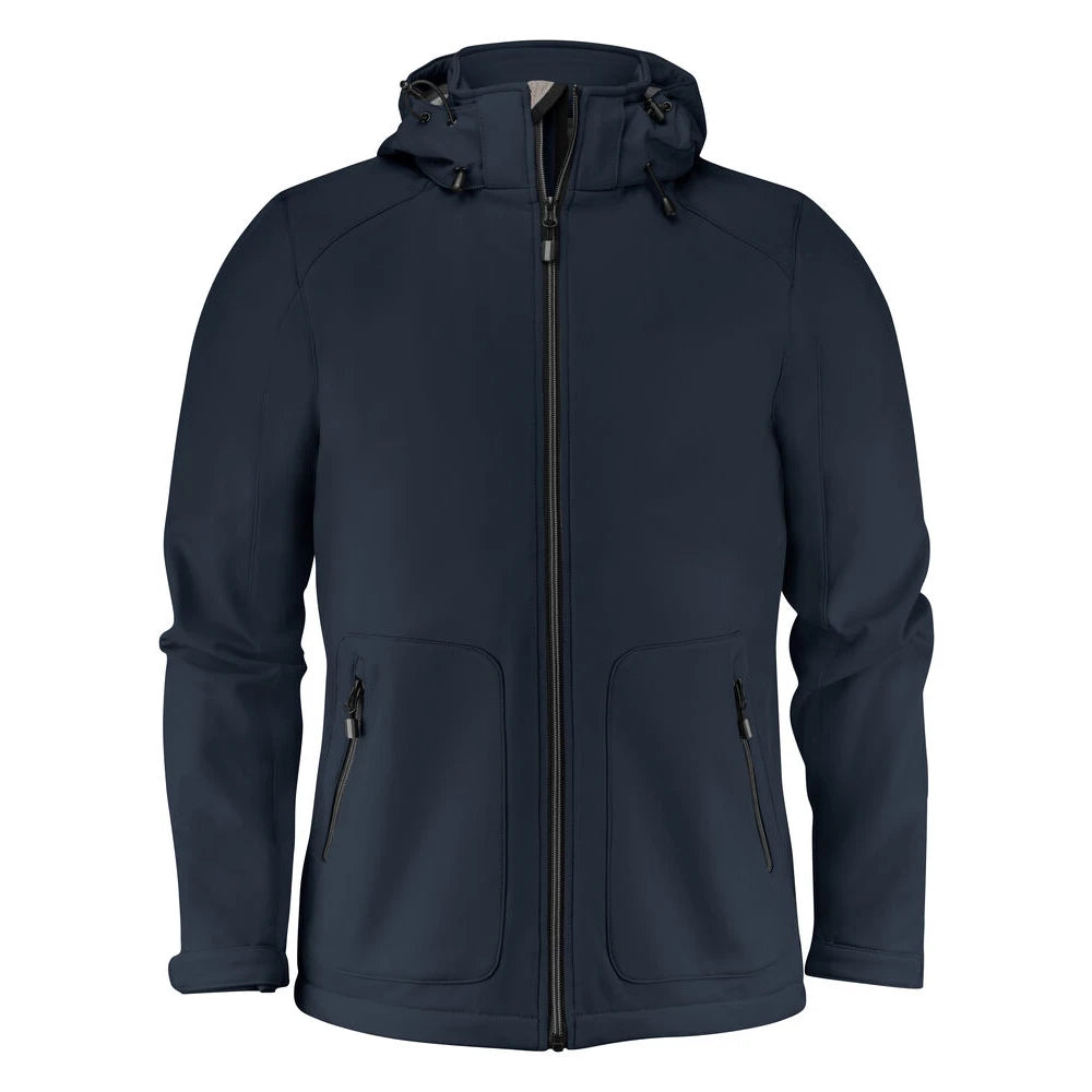 Printer Karting Softshell Jas Heren Donker Marine