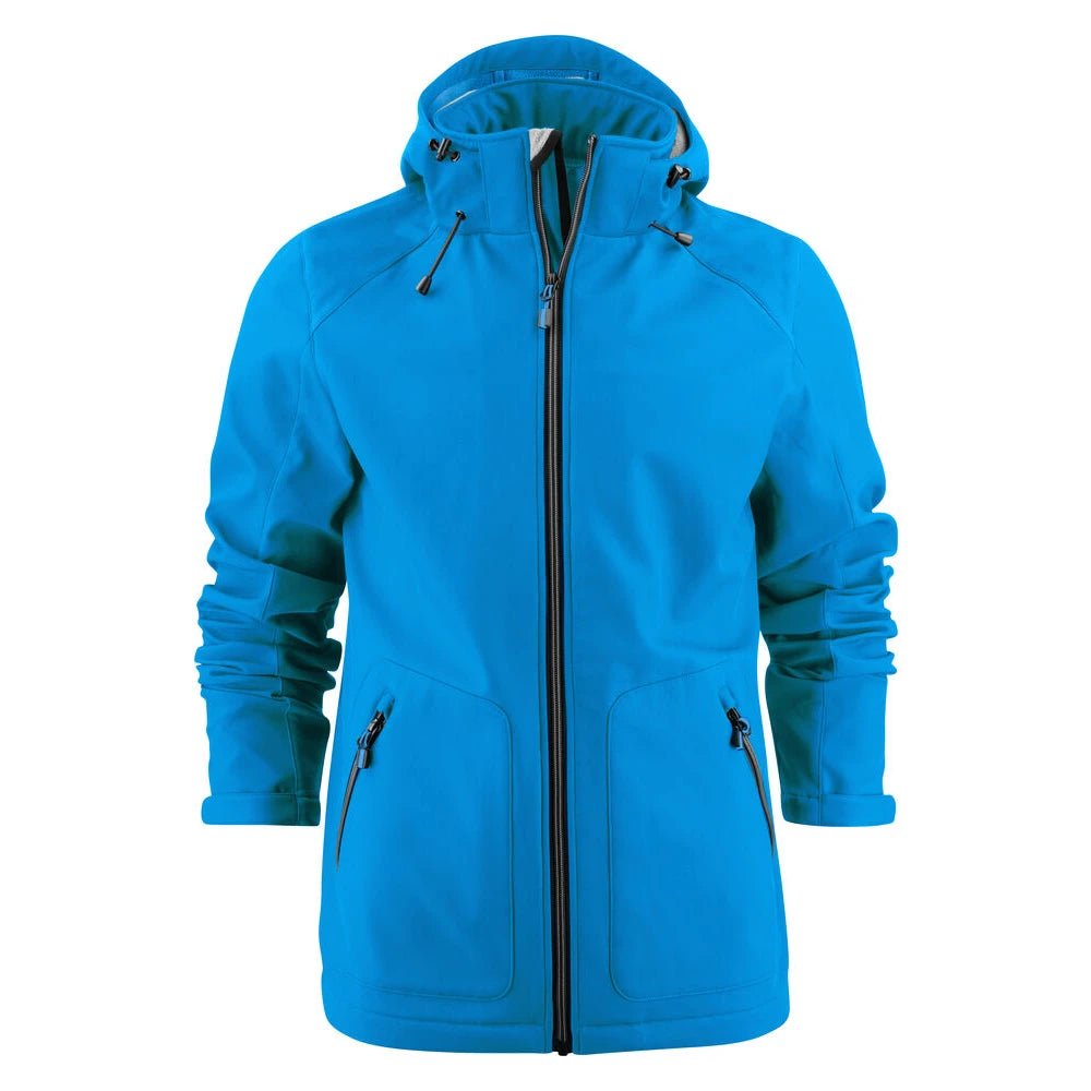 Printer Karting Softshell Jas Heren Oceaan Blauw