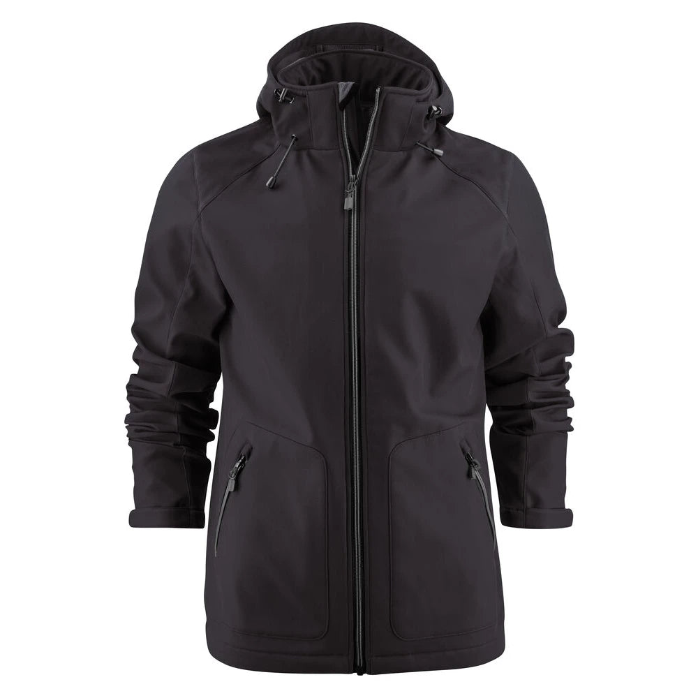 Printer Karting Softshell Jas Heren Zwart