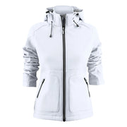 Printer Karting Softshell Jas Dames Wit