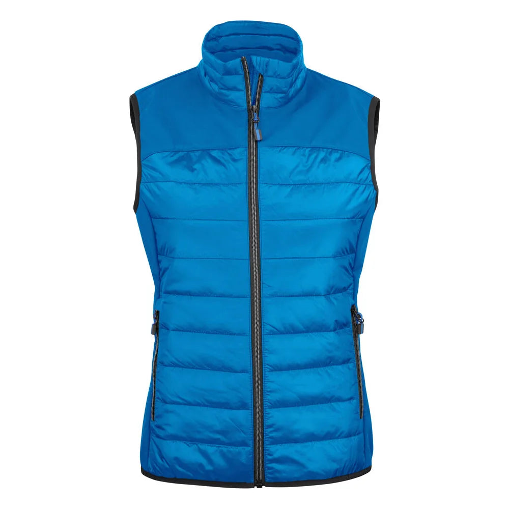 Printer Expedition Bodywarmer Dames Oceaanblauw