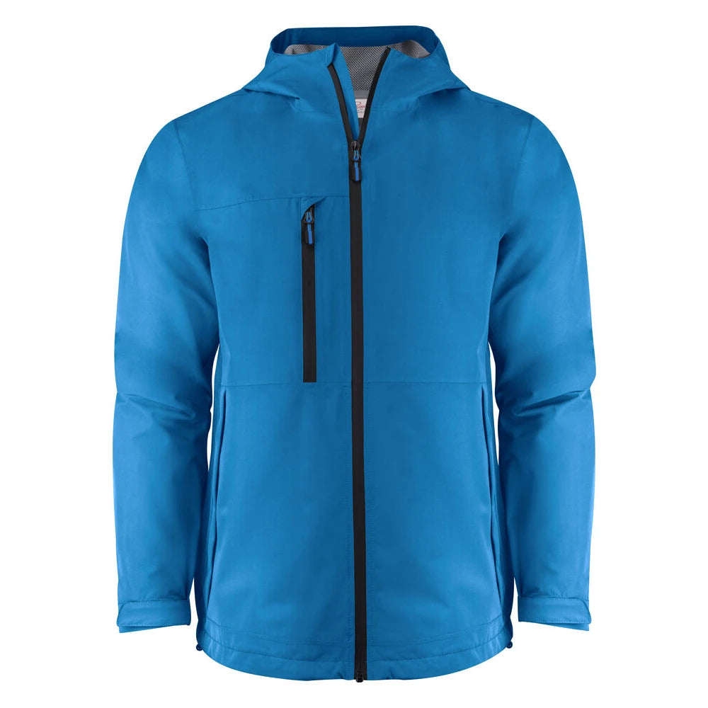 Printer Hiker Shell Jas Heren Oceaan Blauw