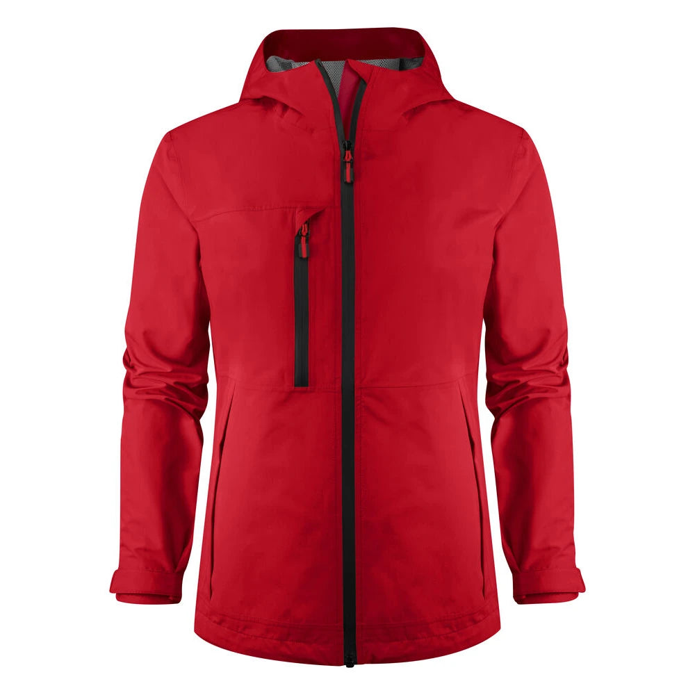 Printer Hiker Shell Jas Dames Rood