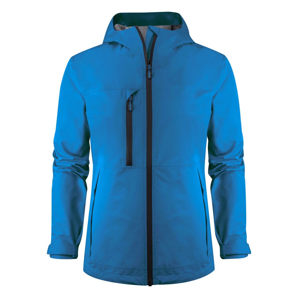 Printer Hiker Shell Jas Dames Oceaan Blauw