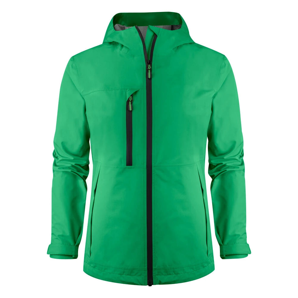 Printer Hiker Shell Jas Dames Frisgroen