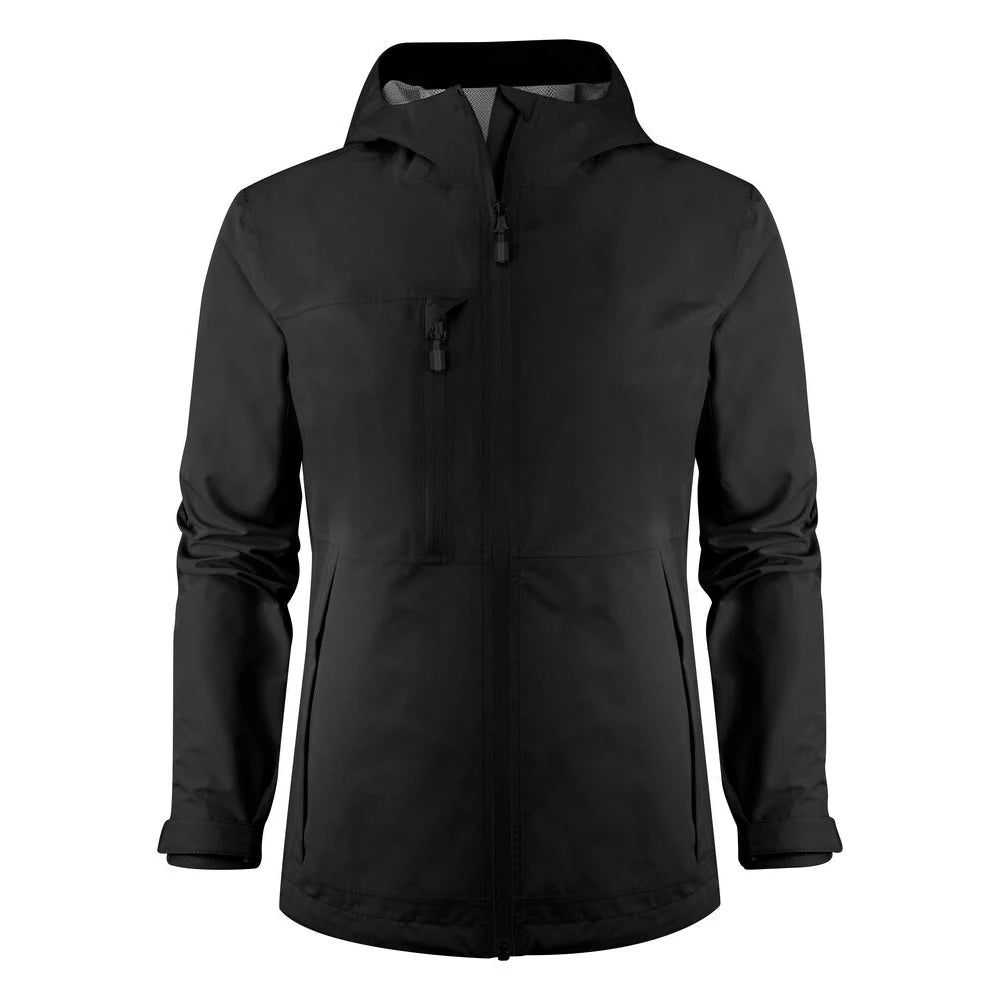 Printer Hiker Shell Jas Dames Zwart