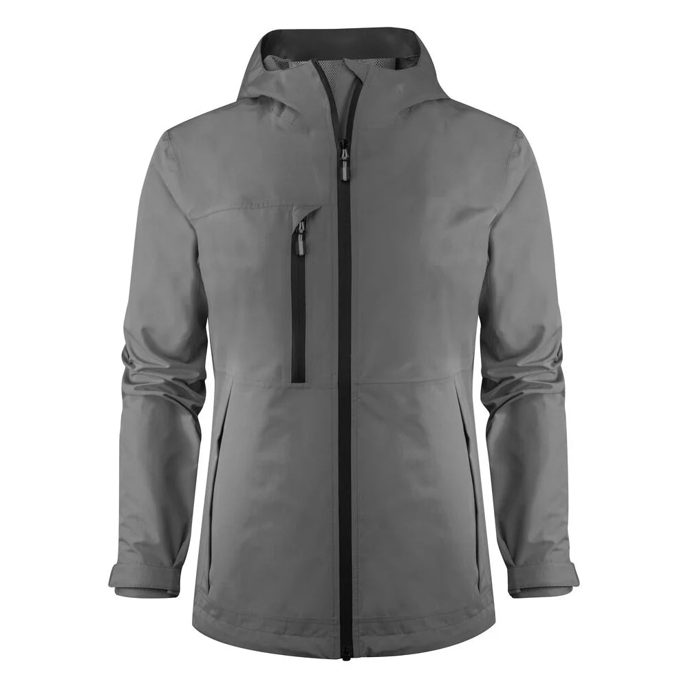 Printer Hiker Shell Jas Dames Staalgrijs