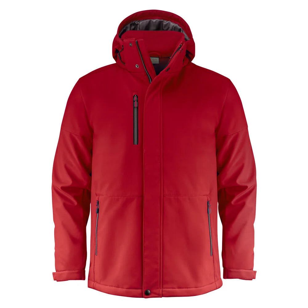 Printer Overlanding Softshell Jas Heren Rood