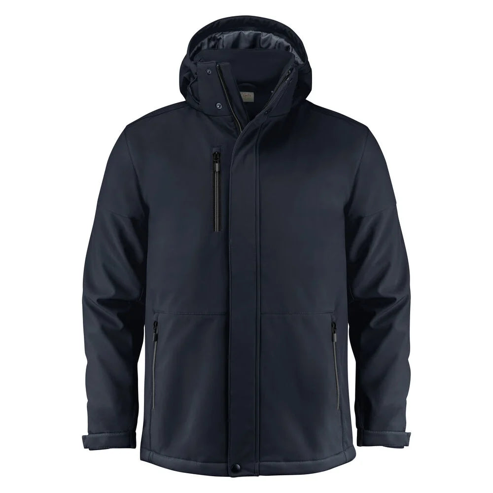 Printer Overlanding Softshell Jas Heren Donker Marine