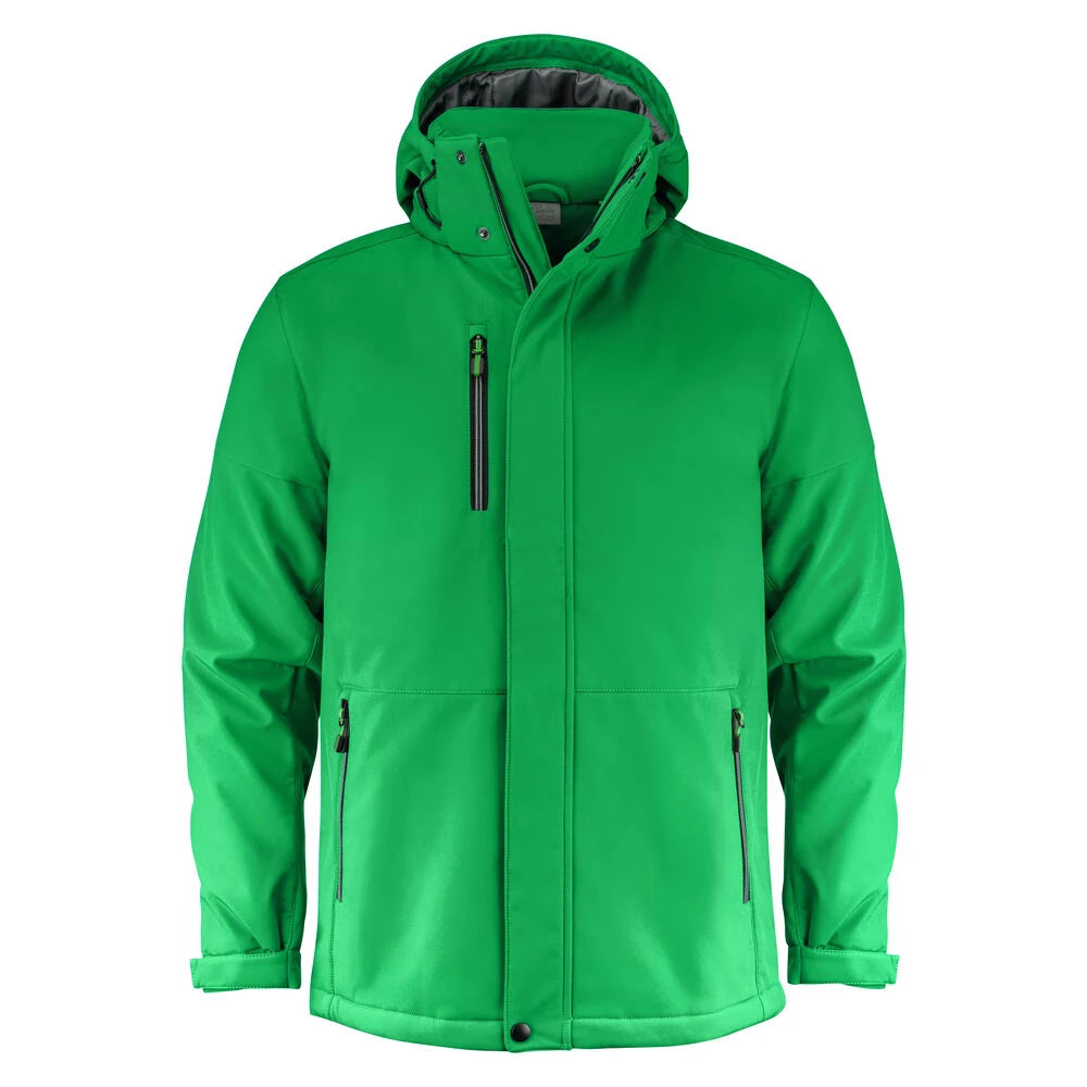 Printer Overlanding Softshell Jas Heren Frisgroen